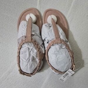 Torrid Braided Sandals in Blush